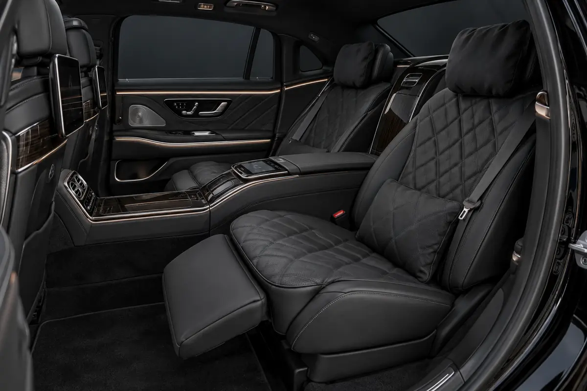 Rear seats of a Mercedes-Maybach S-Class