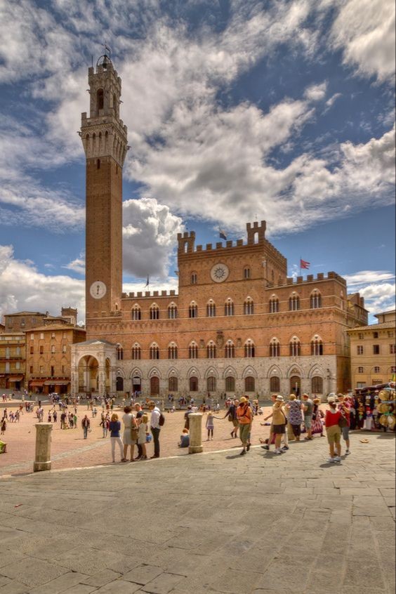 Piazza del Campo in Siena, Tuscany.