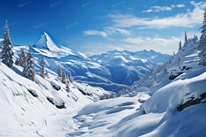 Luxury private transfer to Interlaken with scenic Swiss Alps snow view